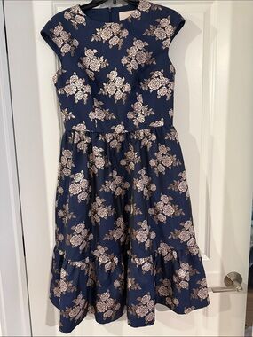 gal meets glam blue floral dress | Dresses | Gal Meets Glam Arina Size 6 Julia engel Runaway The Label Blue PINK and a flowy midi Size:Tween X-Large (14-16)